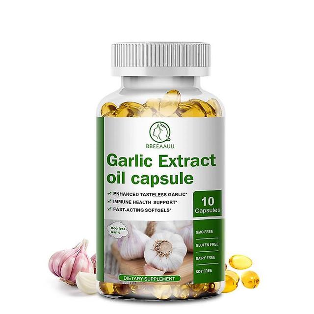 Visgaler Garlic Extract Capsules Support Cardiovascular And Heart Health Maintain Cholesterol Level Increase Glutathione Level 10pcs on Productcaster.