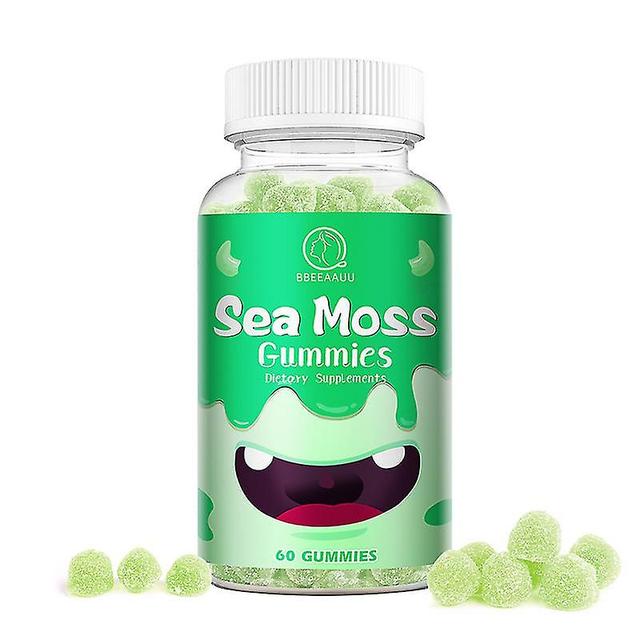 Guoguo Green Apple Vinegar Sea Moss Gummies Thyroid Support Improves Joint &skin Health Enhance Body And Intestinal Immunity 60pcs on Productcaster.