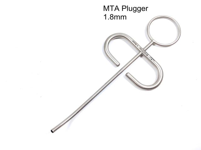 Atuto Dental Ss Powder Mta Plugger Applicator Bone Implant Collector Scraper Graft Injector Syringe Carrier Curved Head 1.8mm X2pcs on Productcaster.