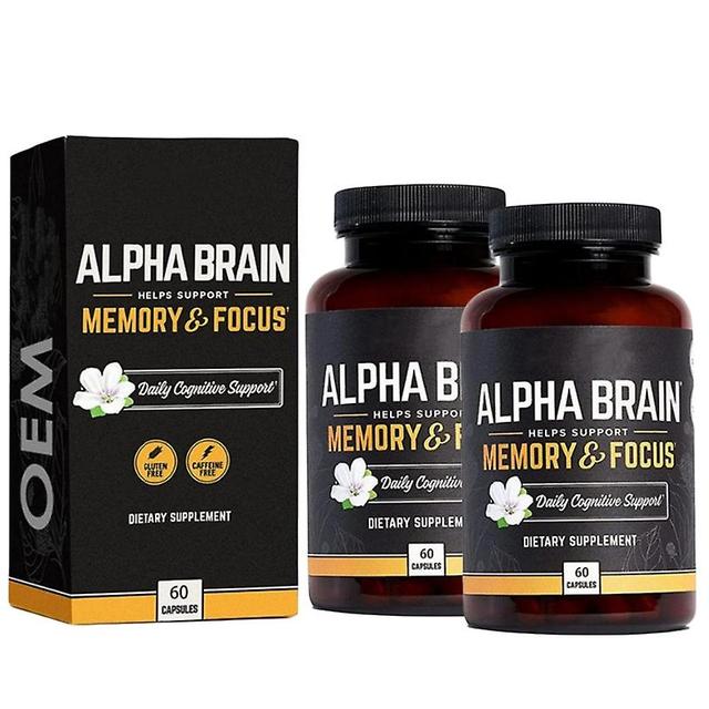 2bottle Alpha Brain Memory & Focus Capsule Suplement poznawczy Mężczyźni i kobiety Nootropowe 2024 on Productcaster.