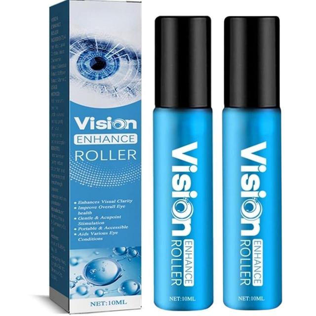 Ylhzg 2er-Packung Eye Vision Enhancer Roller, Vision Enhancer Roller, Verbesserung der Sehschärfe, Linderung der Augenermüdung, 10ml on Productcaster.