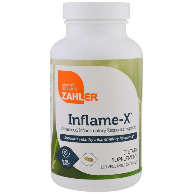 Zahler, Inflame-X, Advanced Inflammatory Response Support, 120 Vegetable Capsule on Productcaster.