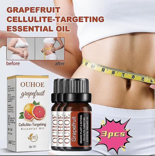 Ouhoe Grapefruit Schlankheit Ätherisches Öl Anti-Cellulite Straffung Oberschenkel und Arme Goodbye Fett Bauchfett Abnehmen Ätherisches Öl Vitamine ... on Productcaster.