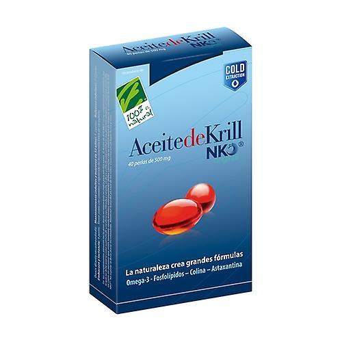 Cien por Cien Natural Krill oil NKO 40 40 softgels on Productcaster.