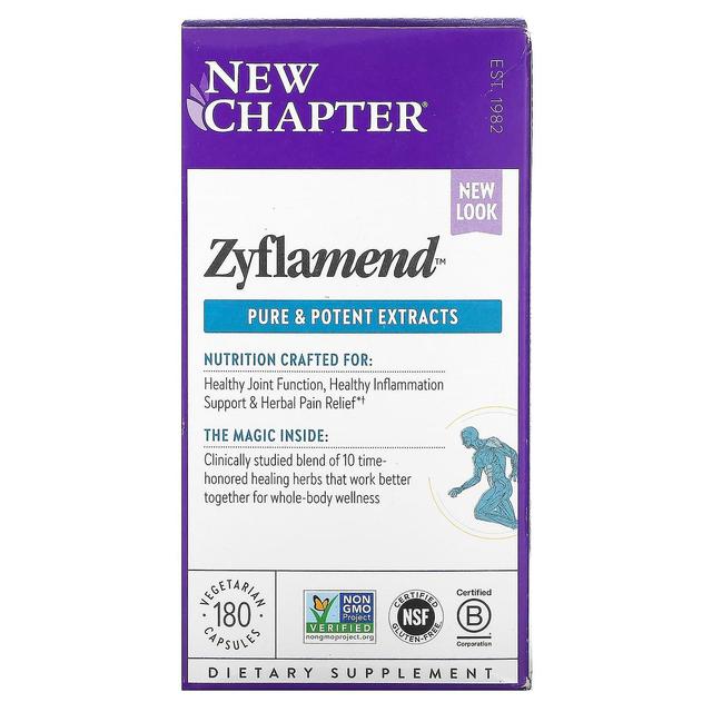 New Chapter, Zyflamend, 180 Vegetarian Capsules on Productcaster.