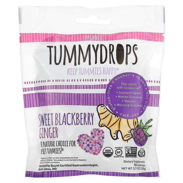 Tummydrops, Organic, Sweet Blackberry Ginger , 33 Lozenges, 3.7 oz (105 g) on Productcaster.