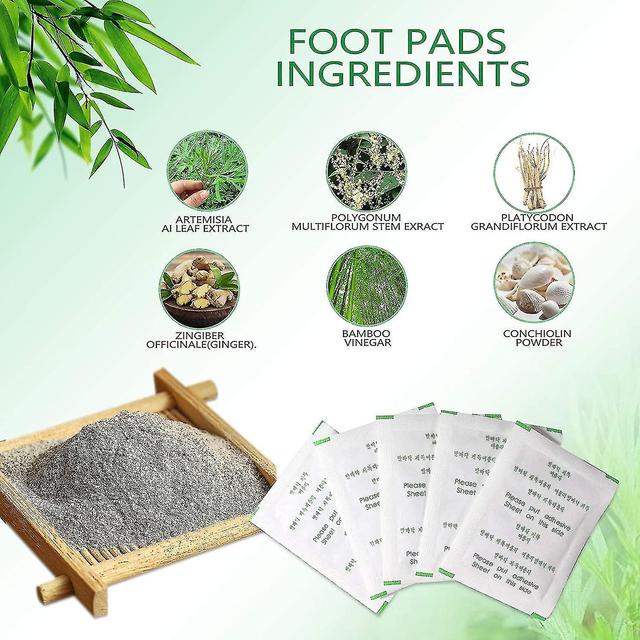 30pcs Detox Foot Patches Natural Organic Feet Patches Relieve Body Stress Improve Sleep Quality on Productcaster.