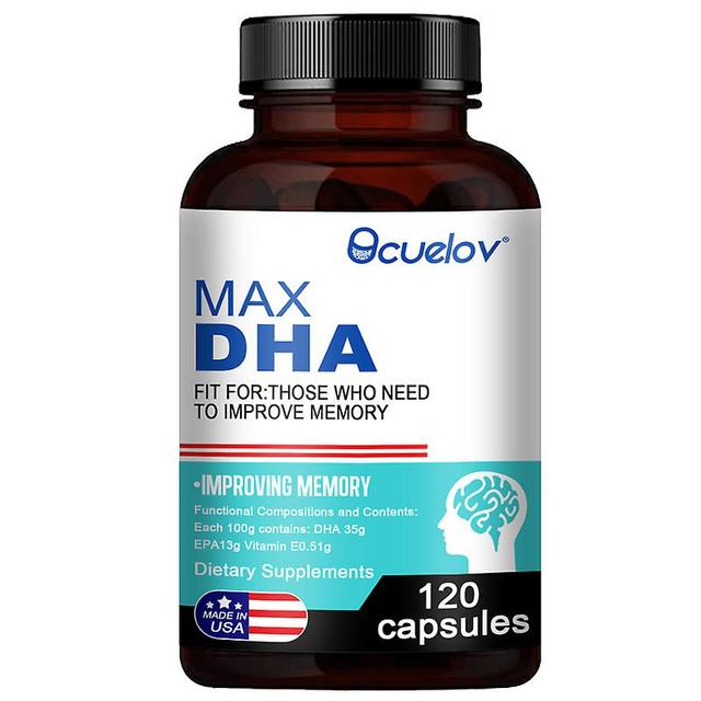 Vorallme Bcuelov Max Dha-help Enhance Memory, Protect Eyesight, Develop Intelligence, Activate Brain Cells, Relieve Brain Fatigue 120count-1 bottle on Productcaster.