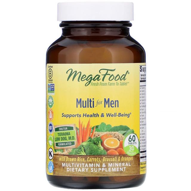 MegaFood, Multi for Men, 60 Tablets on Productcaster.