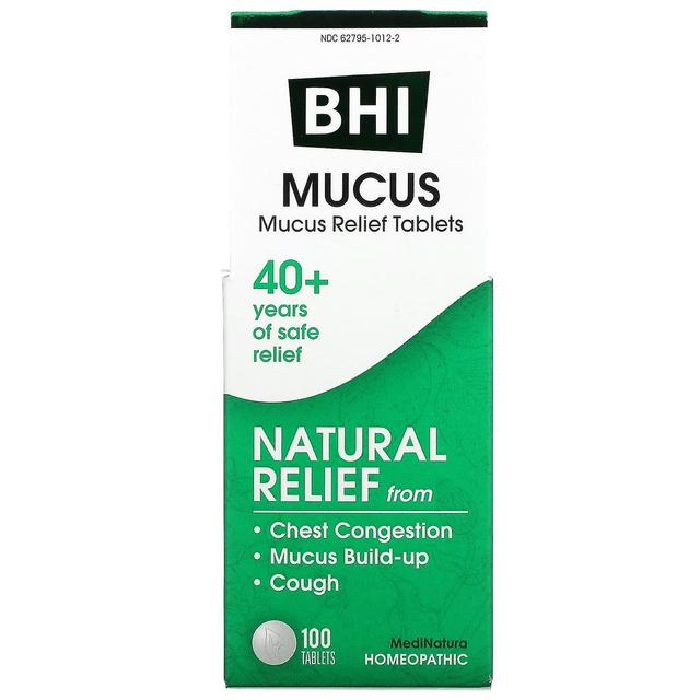 MediNatura, BHI, Mucus Relief, 100 Compresse on Productcaster.