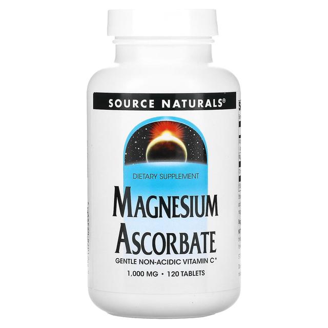 Source Naturals Lähde Naturals, magnesiumaskorbaatti, 1,000 mg, 120 tablettia on Productcaster.