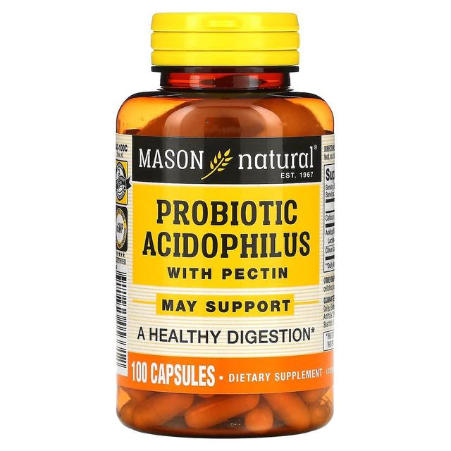 Mason Natural Mason Naturlig, Probiotiske Acidophilus med Pektin, 100 Kapsler on Productcaster.