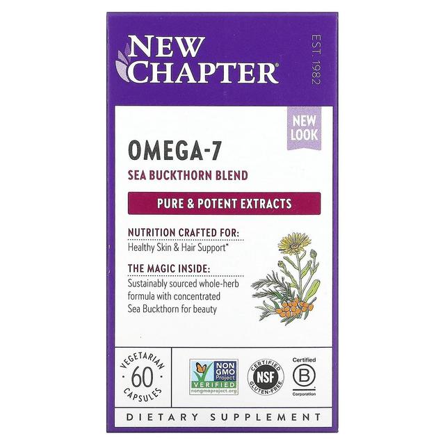 New Chapter Nuevo capítulo, mezcla de espino cerval de mar omega-7, 60 cápsulas vegetarianas on Productcaster.