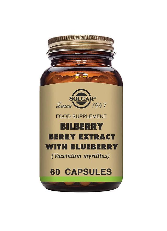 Solgar bilberry berry extract with blueberry 60's on Productcaster.