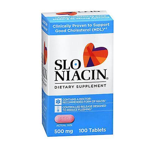 Slo-Niacin, 500MG, 100 Tabs (Pack of 1) on Productcaster.