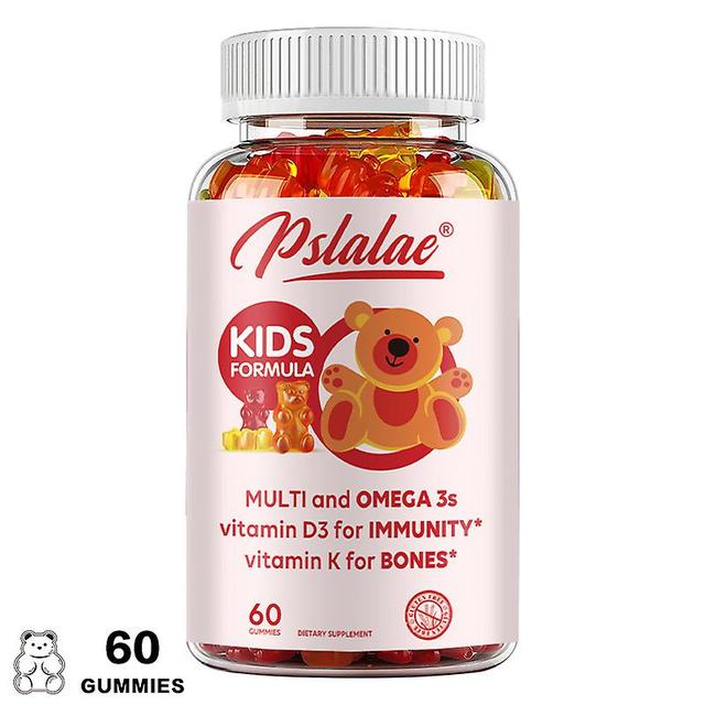 Vorallme Daily Multivitamin Gummies For Kids: Good Body Vitamins C, D3 & Zinc, Gluten Free, Omega 3 Fish Oil, Harm Defense, Vitamin B6 60 Gummies on Productcaster.