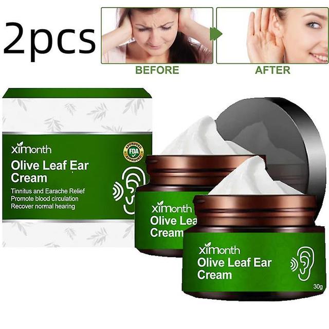 2x Tinnitus Behandlung Creme Tinnitus Ohrenschmerzen schützen Hörverlust Aufkleber Tinnitus medizinische Creme Olivenblatt Ohrencreme Ohrenpflege on Productcaster.