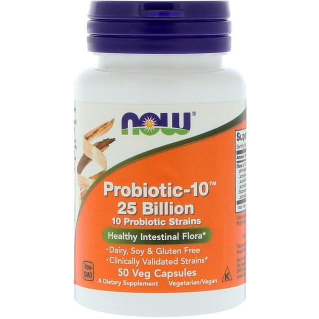 Now Foods, Probiotic-10, 25 Billion, 50 Veg Capsules on Productcaster.