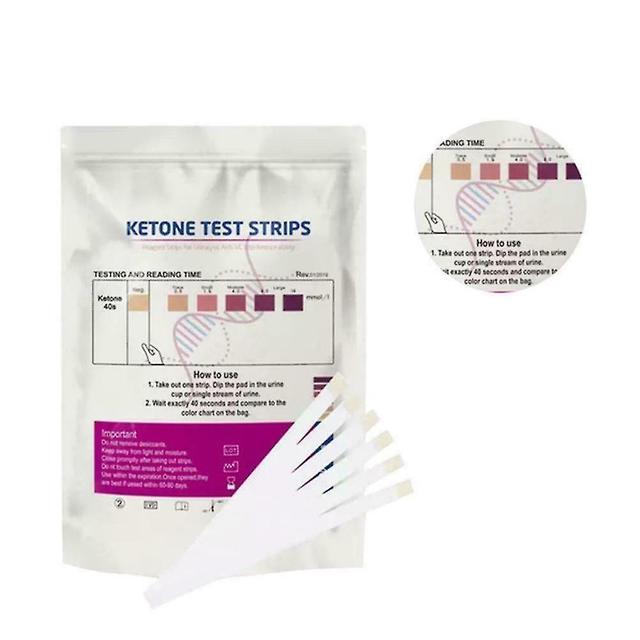 100 Streifen/Beutel Urinketon-Teststreifen Ketosäure-Keton-Produktionsstreifen on Productcaster.