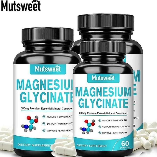 Magnesium 500mg Glycinate 70mg Elemental Zinc Capsules High Absorption Health Care Maximum For Free Ship Gluten-FreeTIB TIB . 60pcs 3Bottles on Productcaster.