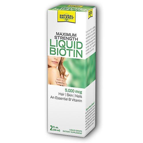 Natural Balance (anciennement connu sous le nom de Trimedica) Biotine liquide, 5 000 mcg, 2 fl oz (paquet de 1) on Productcaster.