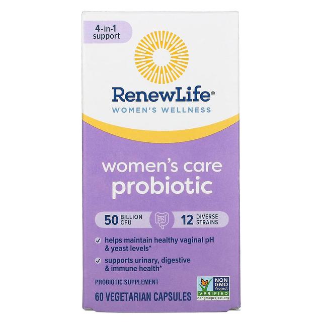 Renew Life, Frauenpflege probiotisch, 50 Milliarden KBE, 60 vegetarische Kapseln on Productcaster.