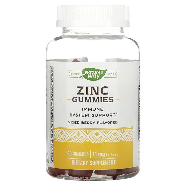 Nature's Way, Zink Gummies, Gemengde Bes, 11 mg, 120 Gummies on Productcaster.