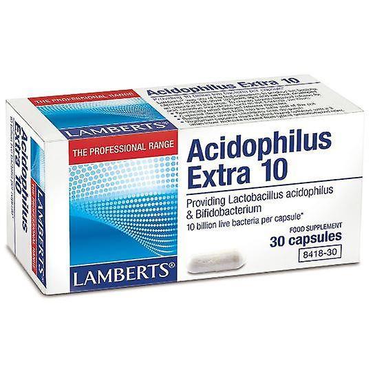 Lamberts acidophilus ylimääräinen 10 30's on Productcaster.