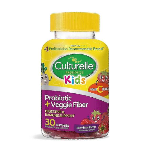 Culturelle kids probiotic + gluten free veggie fiber gummies, berry, 30 ea on Productcaster.