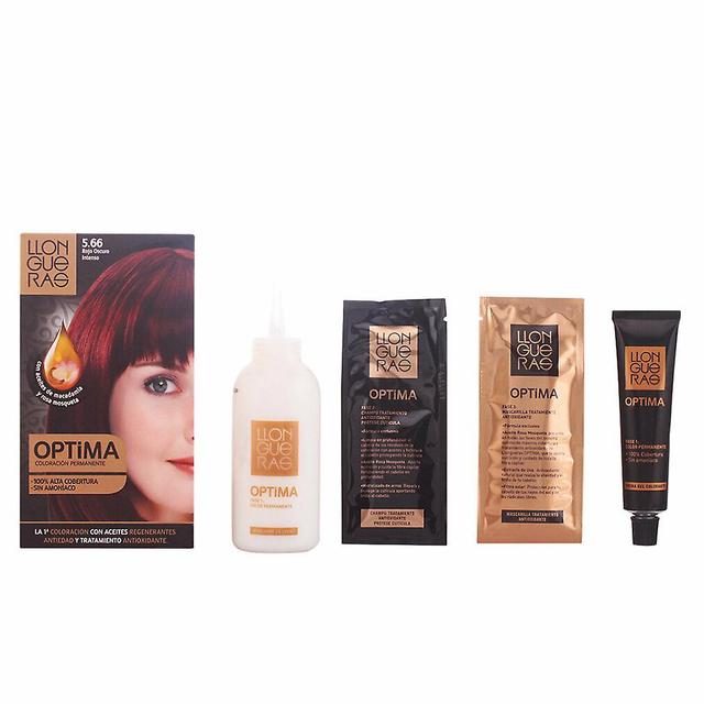 Llongueras Optima Permanent Hair Colour Ammonia Free 5.66 Deep Intense Reed on Productcaster.