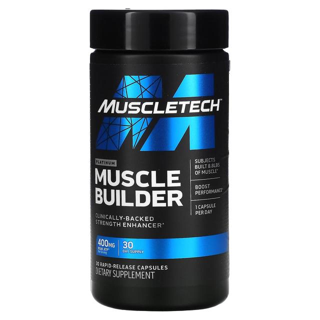 MuscleTech, Platinum Muscle Builder, 30 kapsler med hurtig frigivelse on Productcaster.