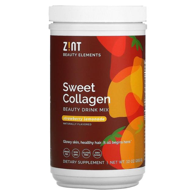 ZINT, Sweet Collagen, Beauty Drink Mix, Strawberry Lemonade, 10 oz (283 g) on Productcaster.