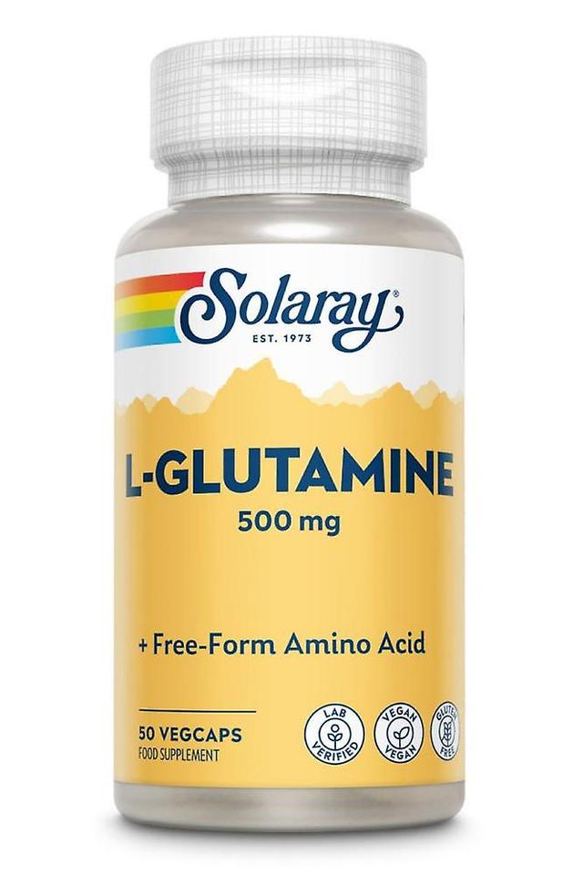 Solaray l-glutamin 500mg + fri form aminosyra 50-talet on Productcaster.