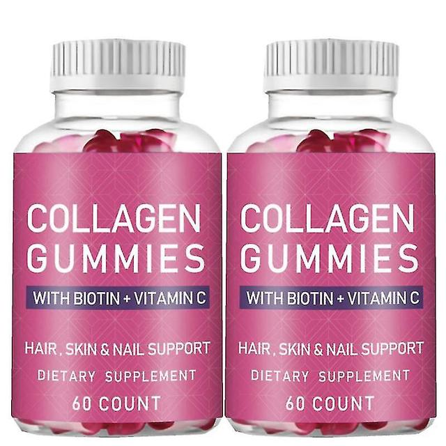 Biotin Supplement Collagen Gummies Vitamins C E Dietary Supplement 2pcs on Productcaster.