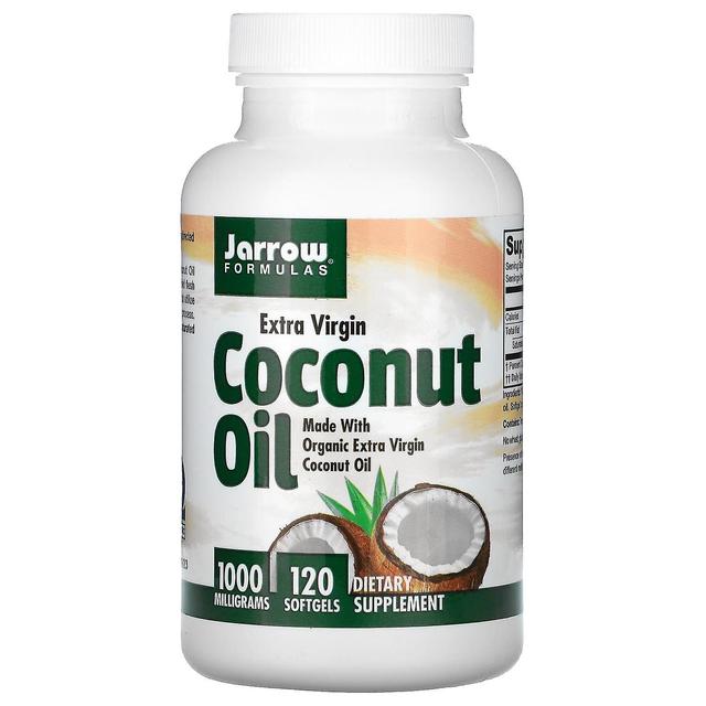 Jarrow Formulas, Coconut Oil, Extra Virgin, 1,000 mg, 120 Softgels on Productcaster.