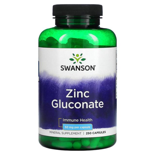 Swanson, Zinc Gluconate, 50 mg, 250 Capsules on Productcaster.