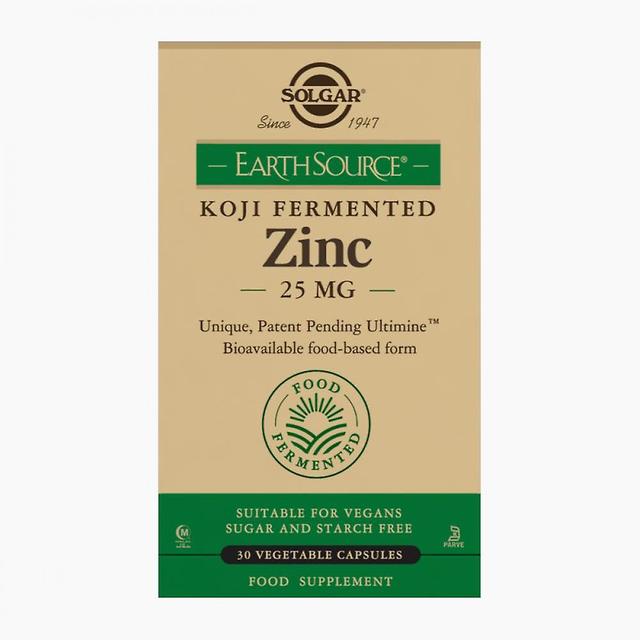 Solgar earth source koji fermented zinc 25mg 30's on Productcaster.