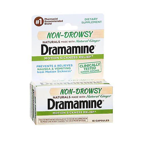 Med Tech Products Dramamine Non-Drowsy Naturals With Ginger, 18 Tabs (Pack of 1) on Productcaster.