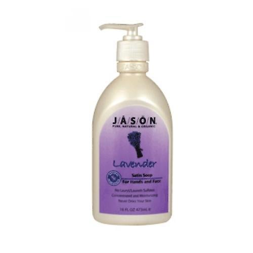 Jason Natural Products Satin Soap Lavender w/Pump, 16 Oz (Pack of 1) on Productcaster.