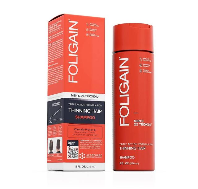 FOLIGAIN Triple Action Shampoo für dünner werdendes Haar für Männer mit 2% Trioxidil (8 fl oz) 236ml on Productcaster.