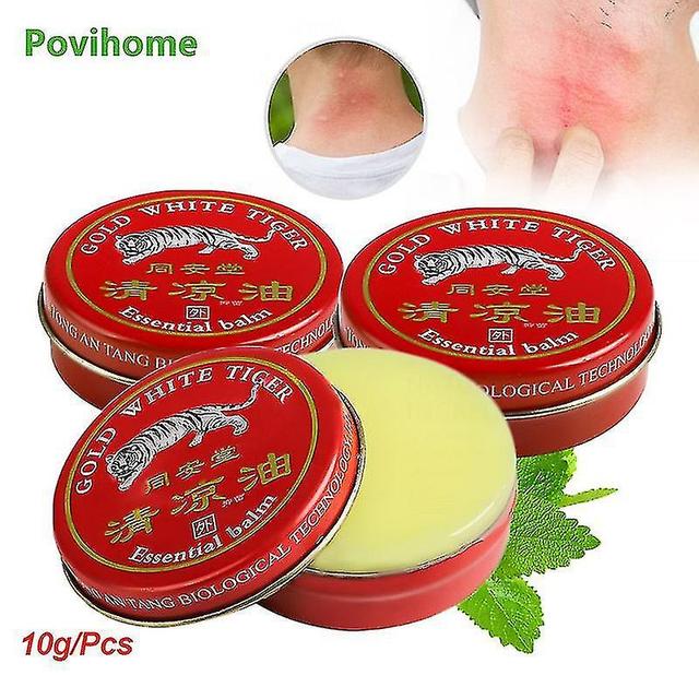 christina show 3pcs Tiger Balm Cooling Oil Mint Cream Aliviar el dolor de cabeza Mareos Picadura de mosquito Ungüento anti picazón on Productcaster.