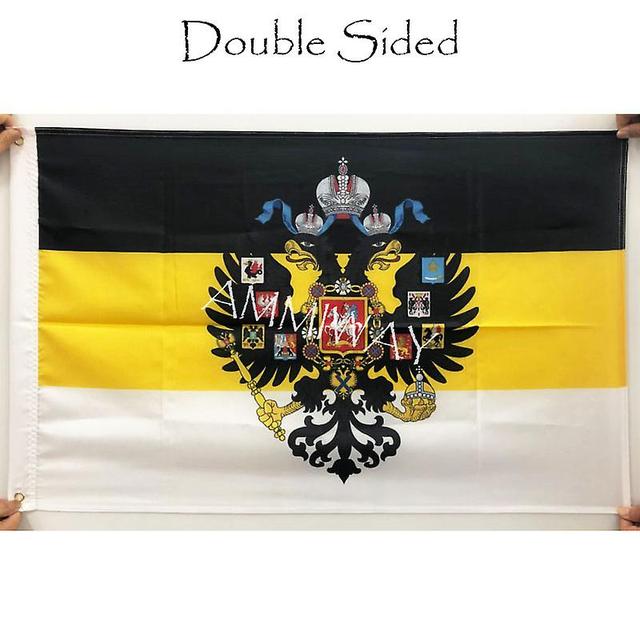 Ederfun Bendera Elang Ganda Kekaisaran Rusia Dengan Lambang Kami Dewa Rusia Dengan Bendera Dan Spanduk Cetak Poliester As Kaksipuolinen2 128 x 192cm on Productcaster.