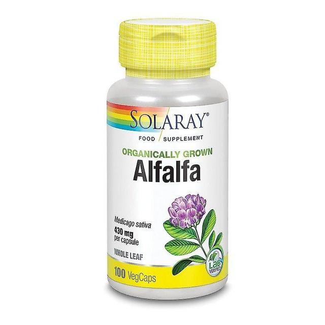 Solaray Organically Grown Alfalfa Leaf Vcaps 100 (40897) on Productcaster.