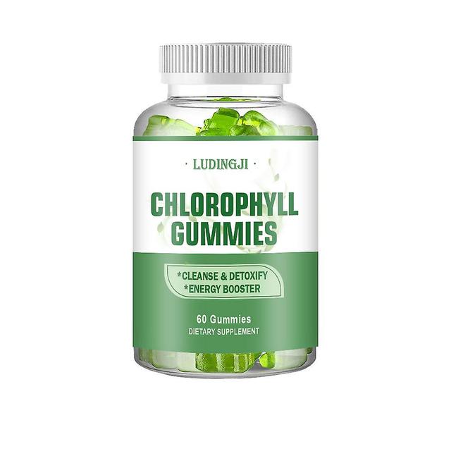 Naturliga klorofyllgummier örtblandning för energi Immunstöd & Skin Health Herbal Supplement - Intern deodorant, Detox &; Rengör Gummies Candi 1 pcs on Productcaster.