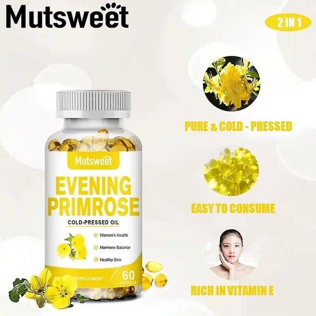 Mutsweet Micro Ingredients Evening Primrose Extract Softgels For Women Healthy Care Skin Healthy Supplements Relieve Muscle BoneTIB TIB . 60 pcs on Productcaster.