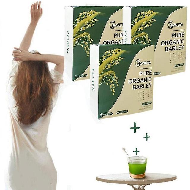 3pcs Naveta Barley Grass Powder 100%-pure & Organic, Naveta Pure Natural Organic-barley New [XH] on Productcaster.