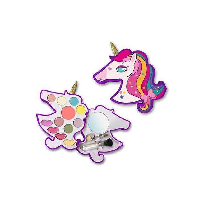 Cartoon Enchanting unicorn fantasy makeup palette for children - 6-piece set on Productcaster.