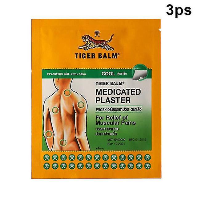 Cloud Xiang Tiger Balm Plaster Relief Pain For Women Men Effective Warm Or Cool High Quality Green 3ps Large on Productcaster.