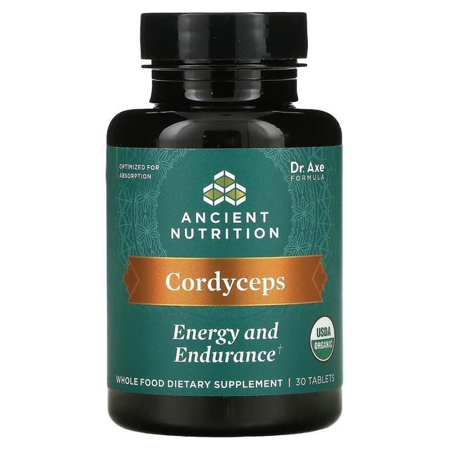 Dr. Axe / Ancient Nutrition, Cordyceps, Energie und Ausdauer, 30 Tabletten on Productcaster.