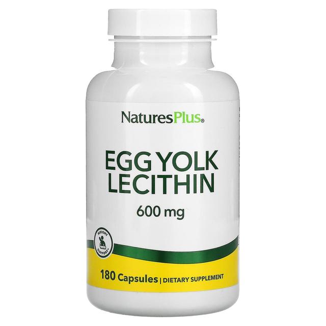 Nature's Plus NaturesPlus, Egg Yolk Lecithin, 300 mg, 180 Capsules on Productcaster.